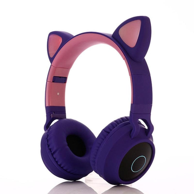 Cute Cat Ear Bluetooth 5.0 Headphones Foldable On-Ear Stereo Wireless Headset Headphone with Mic ...