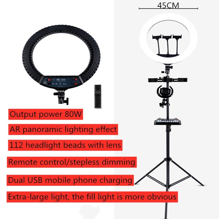 HQ-18N 18 inch LED Ring Vlogging Lights Kits