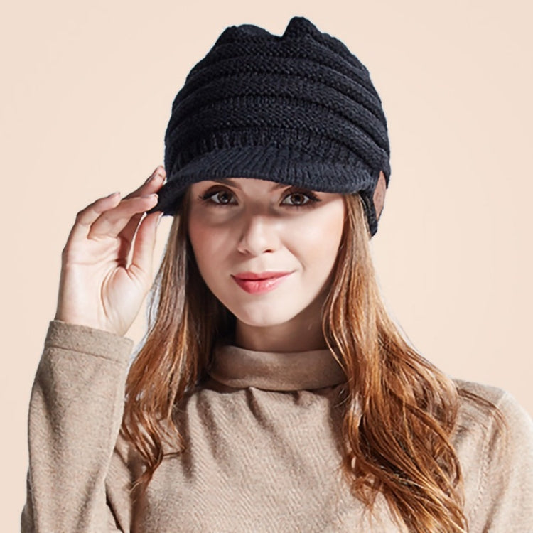YZ Binaural Call Music Bluetooth Cap Winter Warm Wireless Headset Cap