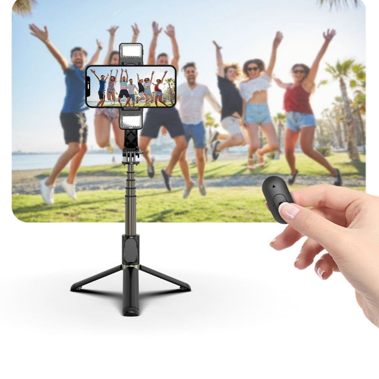 CYKE Q08D Handheld Dual Light Bluetooth Mobile Phone Selfie Stick, Dual Light Version