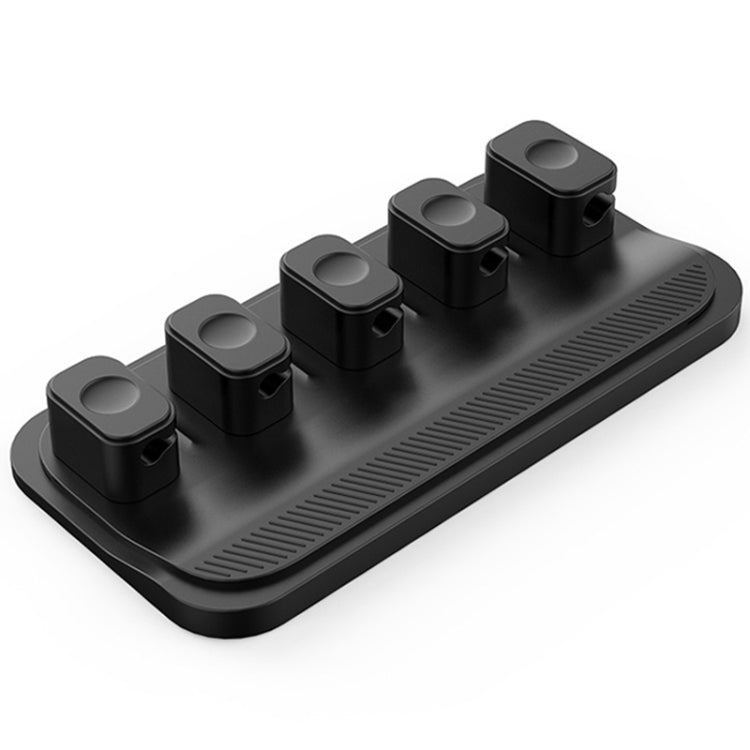 Punch Free Self-Adhesive Desktop Magnetic Data Cable Storage Fixer