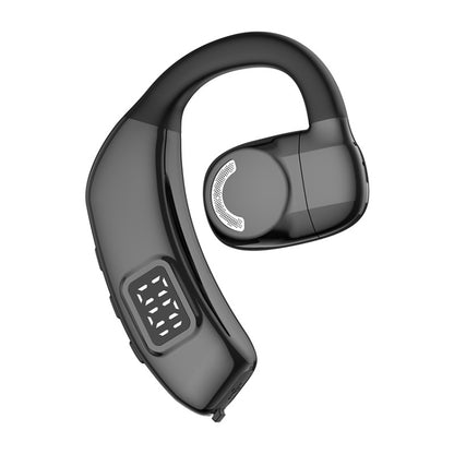 Bluetooth Headset Digital Display Hanging Ear OWS Stereo Sports Earbuds, X30 Black, X30 White
