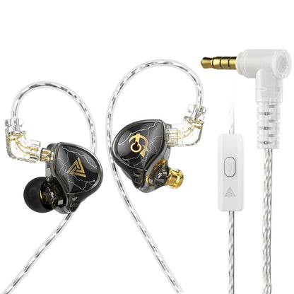 3.5mm Mobile Phone Earphones Sports In-Ear Pluggable Stage Earphone, QKZ HBB With Microphone