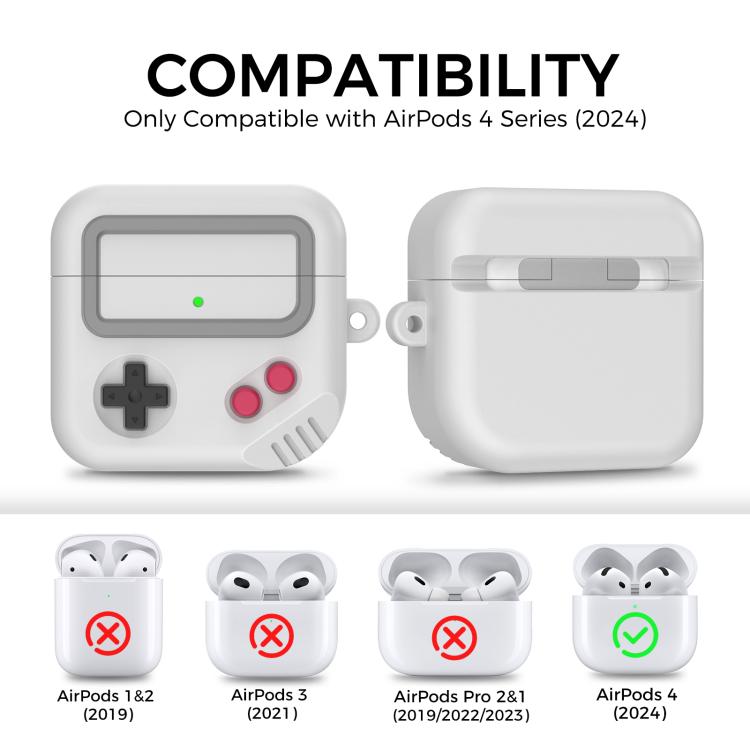 For AirPods 4 AhaStyle JY21 Silicone Protective Case