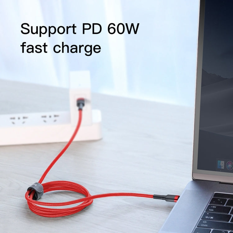 Baseus CATKLF-H09 Cafule Series USB-C / Type-C PD 2.0 60W Flash Charge Cable, Cable Length: 2m