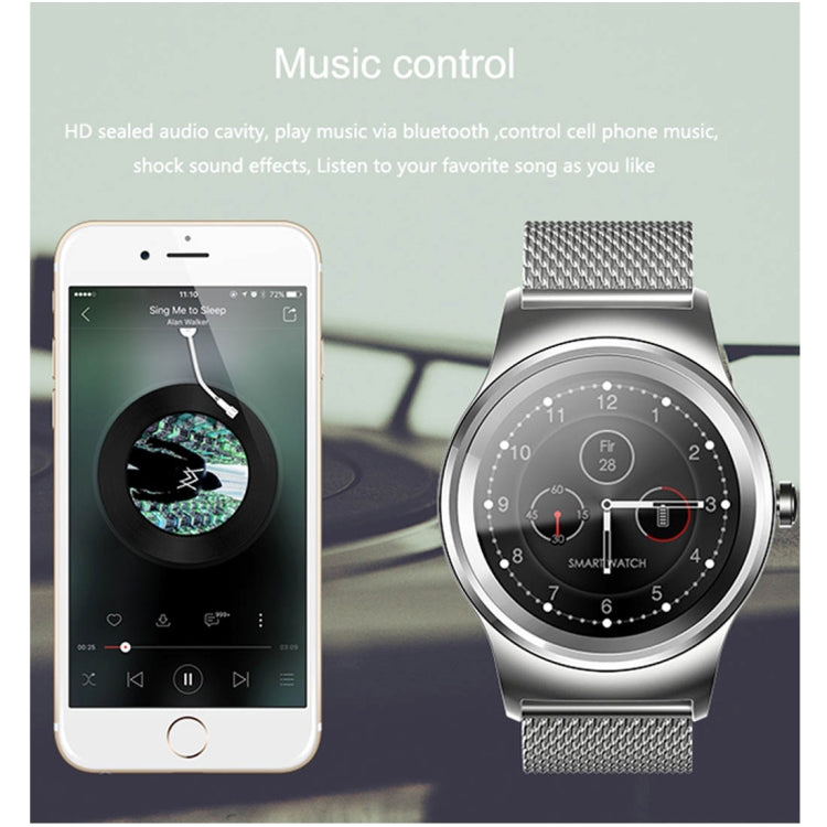 SMA-Round 1.28 inch Color Touch Screen Bluetooth Smart Watch, Waterproof, Support Voice Control /...