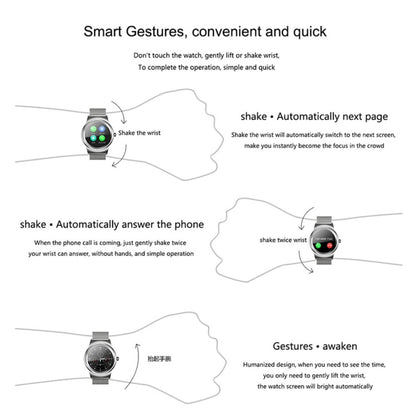 SMA-Round 1.28 inch Color Touch Screen Bluetooth Smart Watch, Waterproof, Support Voice Control /...
