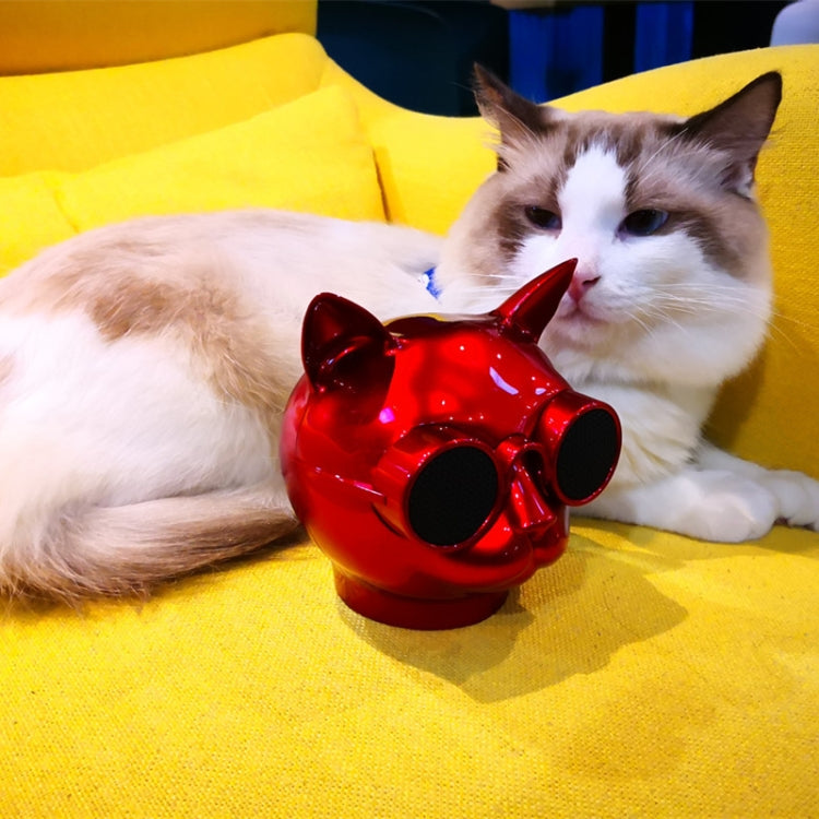 T8 Mini Cat Shape Stereo Wireless Bluetooth Speaker, Support Hands-free / TF Card / FM