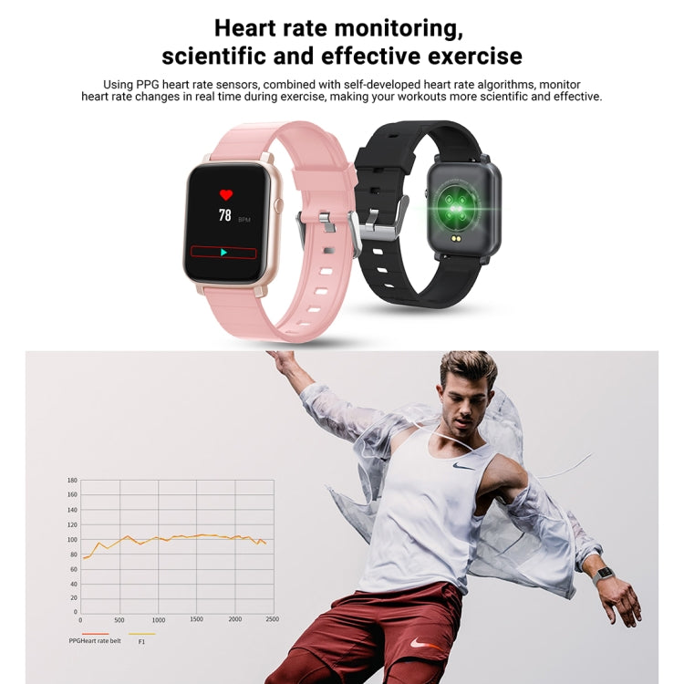 SMA-F1 1.3 inch TFT Full Touch Screen IP68 Waterproof Smart Sports Watch, Support Dynamic Heart R...