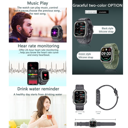 KR06 Waterproof Pedometer Sport Smart Watch