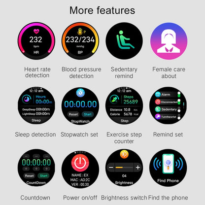 S6 1.3 inch IPS Color Screen Smart Watch