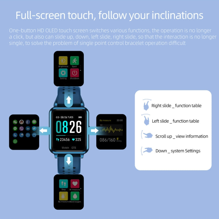P8 1.3 inch IPS Color Screen Smart Watch