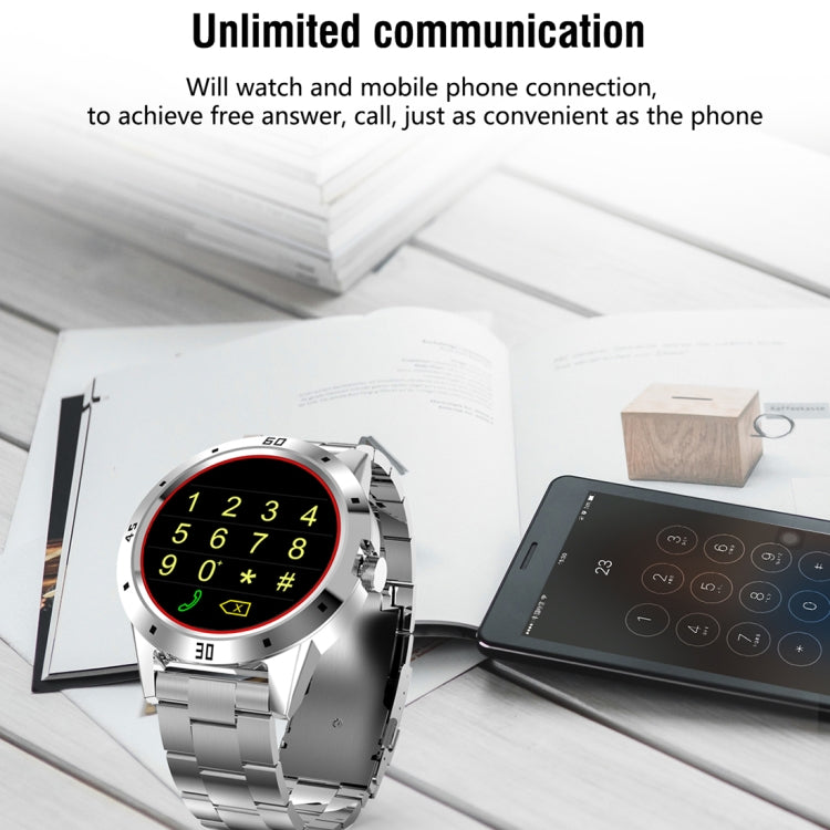 N6 Smart Watch 1.3 inch TFT Screen MTK2502C Bluetooth4.0, Stainless Steel Watch Band, Support Hea...