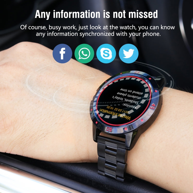 N6 Smart Watch 1.3 inch TFT Screen MTK2502C Bluetooth4.0, Stainless Steel Watch Band, Support Hea...