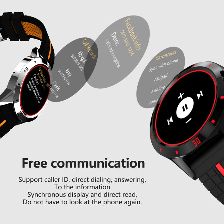 N6 Smart Watch 1.3 inch TFT Screen MTK2502C Bluetooth4.0, Silicone Watch Band, Support Heart Rate...