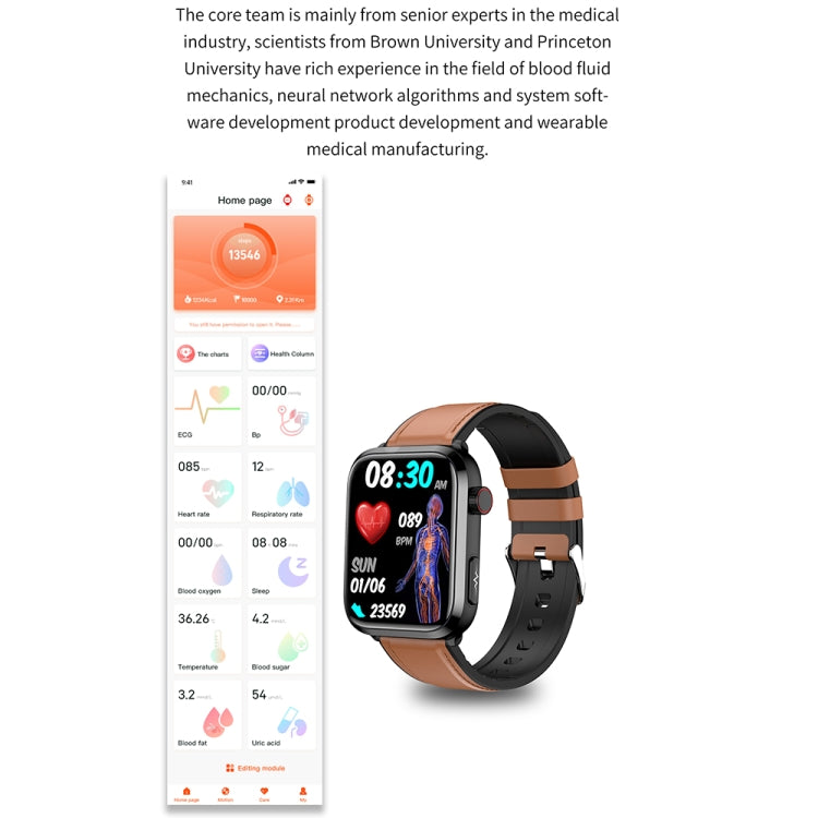 1.91 inch IPS Screen IP68 Waterproof Silicone Band Smart Watch