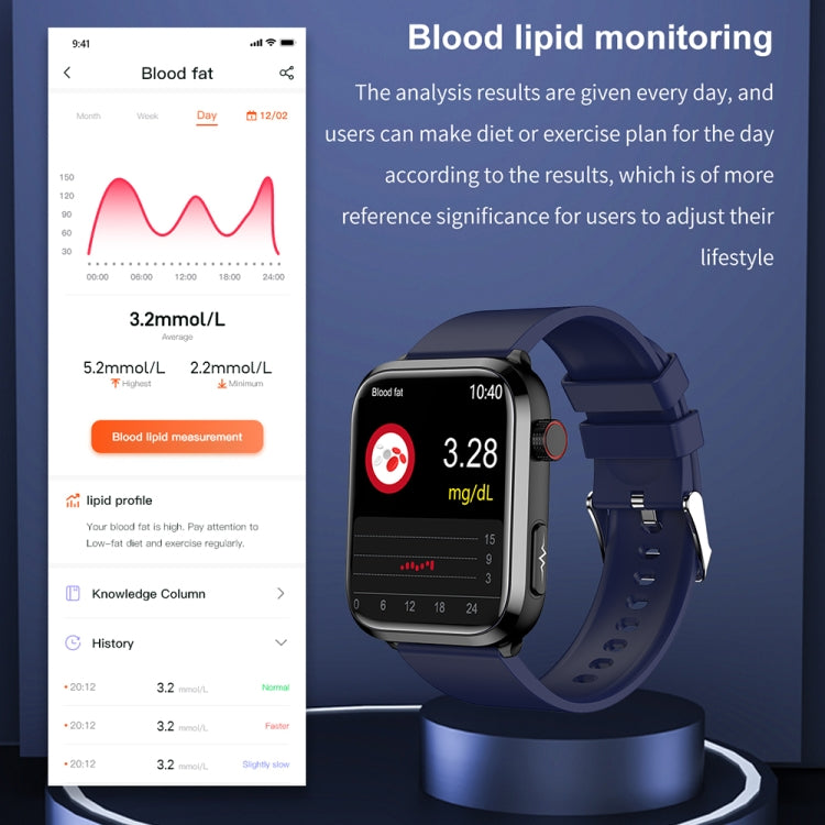 1.91 inch IPS Screen IP68 Waterproof Silicone Band Smart Watch
