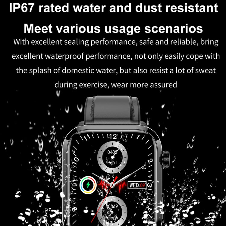 1.91 inch IPS Screen IP68 Waterproof Silicone Band Smart Watch