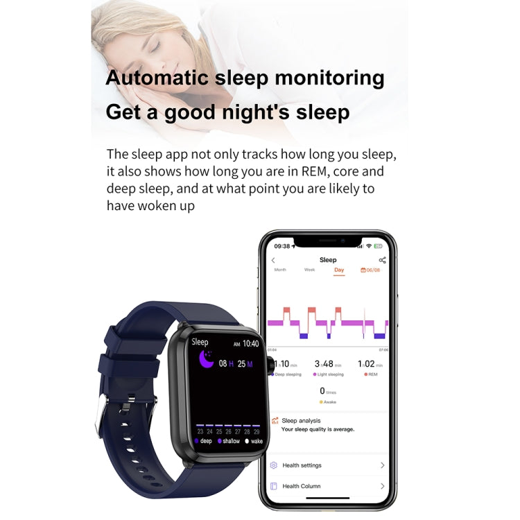 1.91 inch IPS Screen IP68 Waterproof Silicone Band Smart Watch