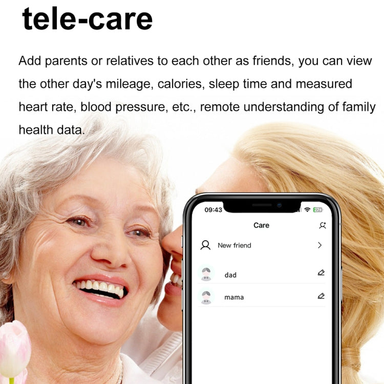 1.91 inch IPS Screen IP68 Waterproof Silicone Band Smart Watch