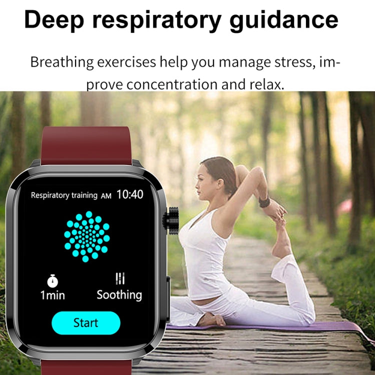 1.91 inch IPS Screen IP68 Waterproof Silicone Band Smart Watch