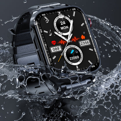 TK11P 1.83 inch IPS Screen IP68 Waterproof Steel Band Smart Watch, Support Stress Monitoring / EC...