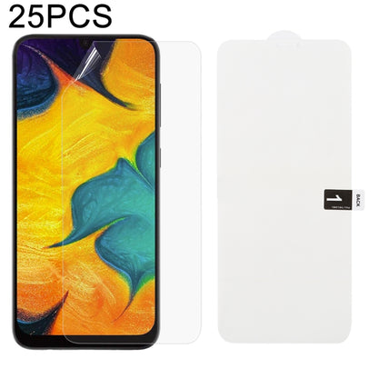 25 PCS Soft Hydrogel Film Full Cover Front Protector with Alcohol Cotton + Scratch Card for Galax...