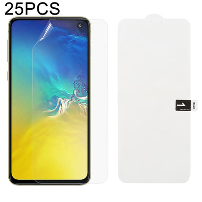 25 PCS Soft Hydrogel Film Full Cover Front Protector with Alcohol Cotton + Scratch Card for Galax...