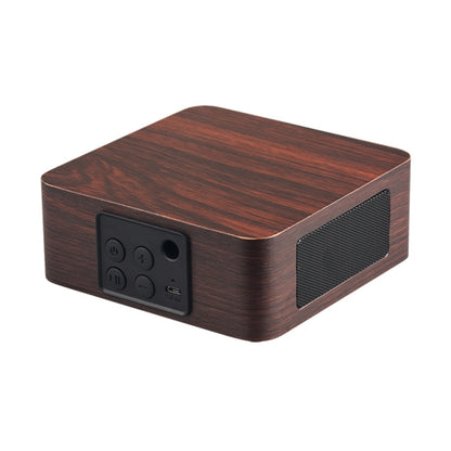 Q1A Bluetooth 4.2 Mini Wooden Double Horns Bluetooth Speaker, Q1A(Yellow Wood Texture)�����������...