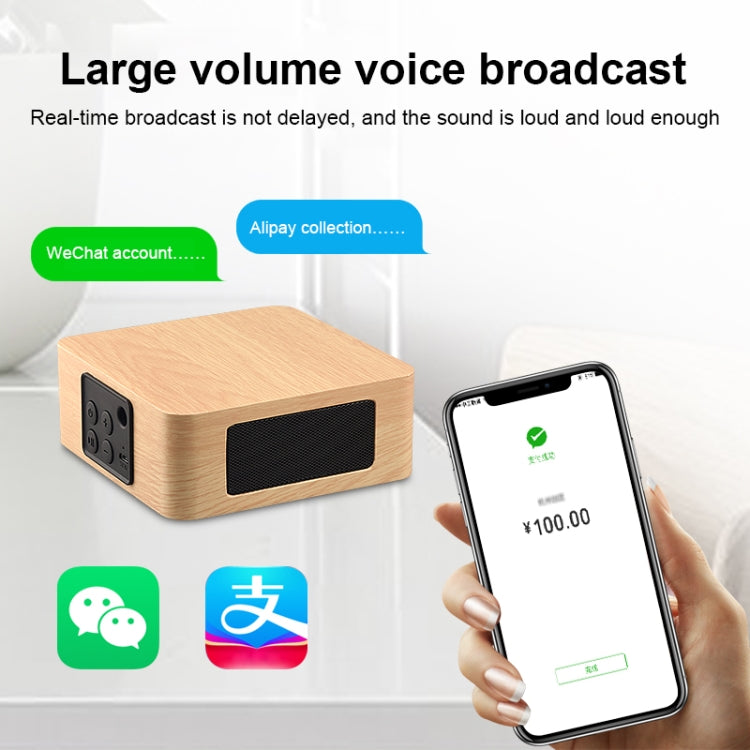 Q1A Bluetooth 4.2 Mini Wooden Double Horns Bluetooth Speaker, Q1A(Yellow Wood Texture)�����������...