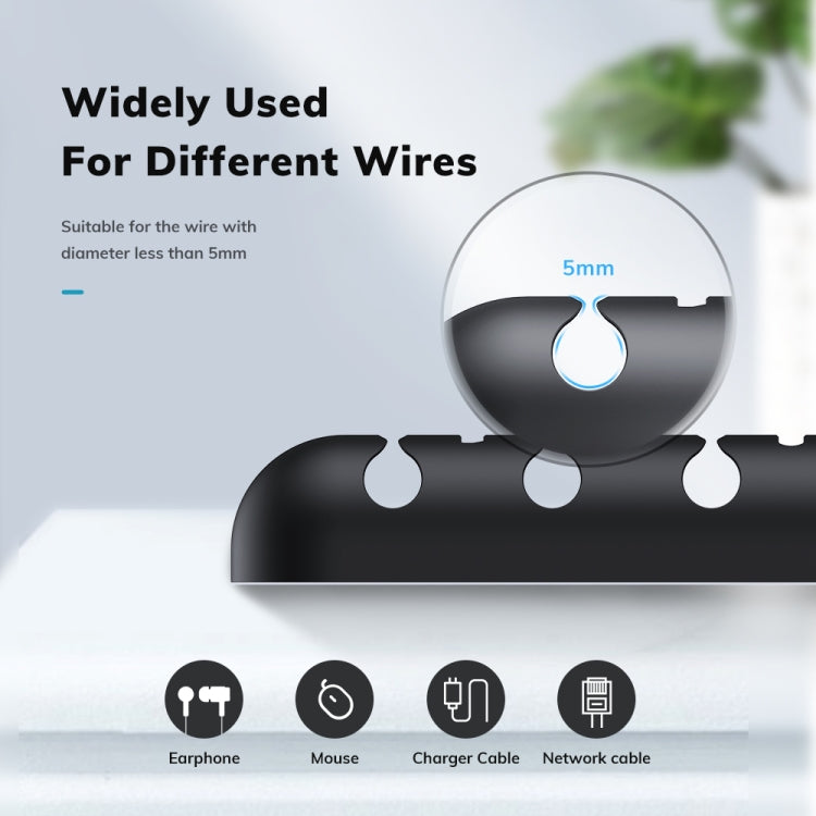 TOPK L35 Desktop Cable Organizer Data Cable Earphone Storage Cable Fixer Magnetic Head Storage Ca...
