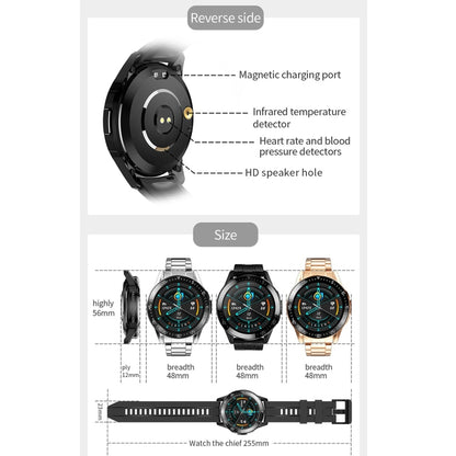 GT3 1.3 inch Full-fit Round Screen Smart Watch