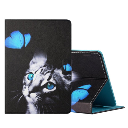 Colored Drawing Horizontal Flip Leather Case with Holder & Card Slots
