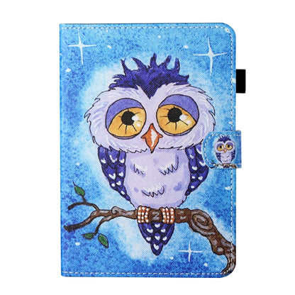 Coloured Drawing Stitching Horizontal Flip Leather Case with Holder & Card Slot & Sleep / Wake-up...