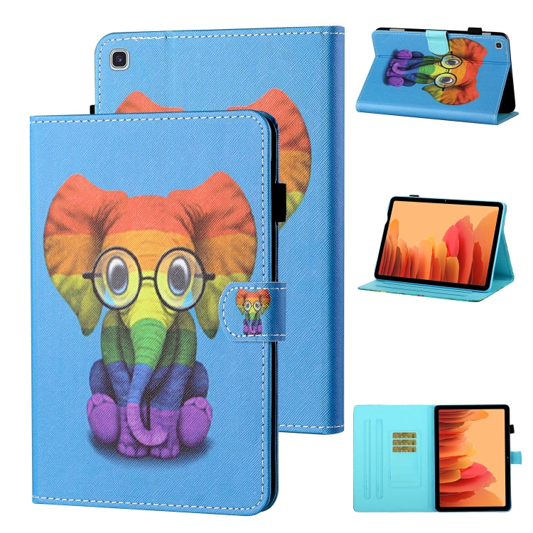 Coloured Drawing Stitching Horizontal Flip Leather Case with Holder & Card Slot & Sleep / Wake-up...