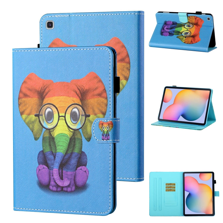 Coloured Drawing Stitching Horizontal Flip Leather Case with Holder & Card Slot & Sleep / Wake-up...