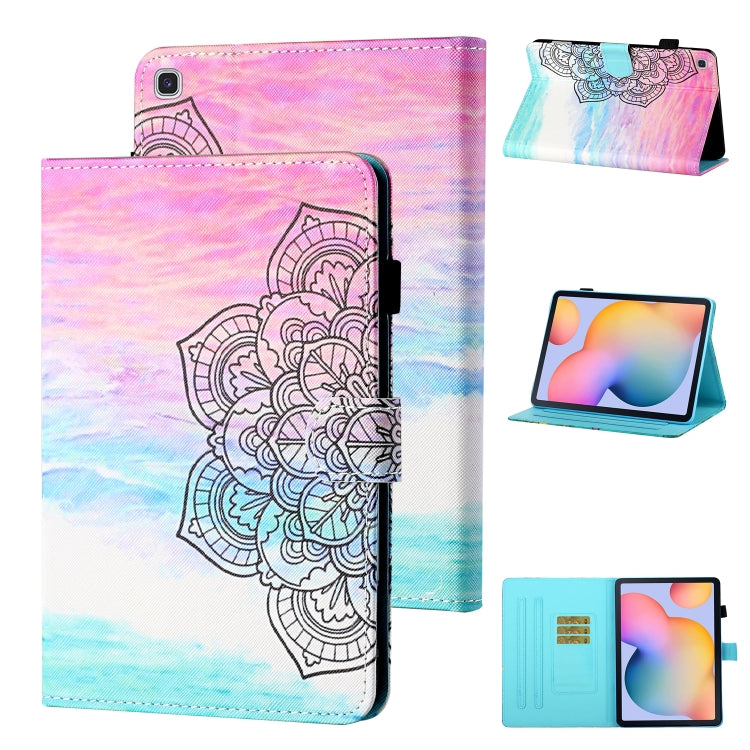 Coloured Drawing Stitching Horizontal Flip Leather Case with Holder & Card Slot & Sleep / Wake-up...