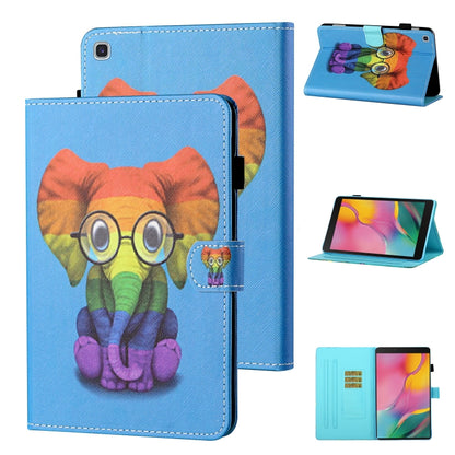 Coloured Drawing Stitching Horizontal Flip Leather Case with Holder & Card Slot & Sleep / Wake-up...