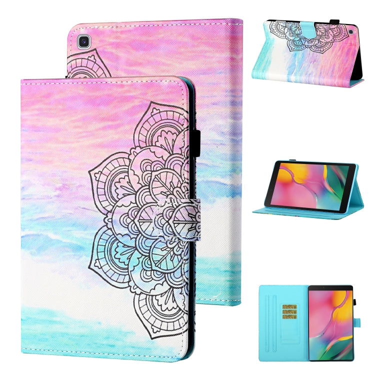 Coloured Drawing Stitching Horizontal Flip Leather Case with Holder & Card Slot & Sleep / Wake-up...