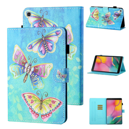 Coloured Drawing Stitching Horizontal Flip Leather Case with Holder & Card Slot & Sleep / Wake-up...