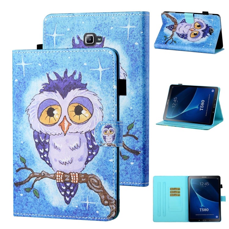 Coloured Drawing Stitching Horizontal Flip Leather Case with Holder & Card Slot & Sleep / Wake-up...