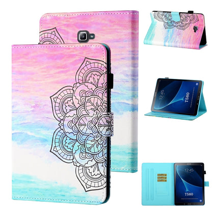 Coloured Drawing Stitching Horizontal Flip Leather Case with Holder & Card Slot & Sleep / Wake-up...