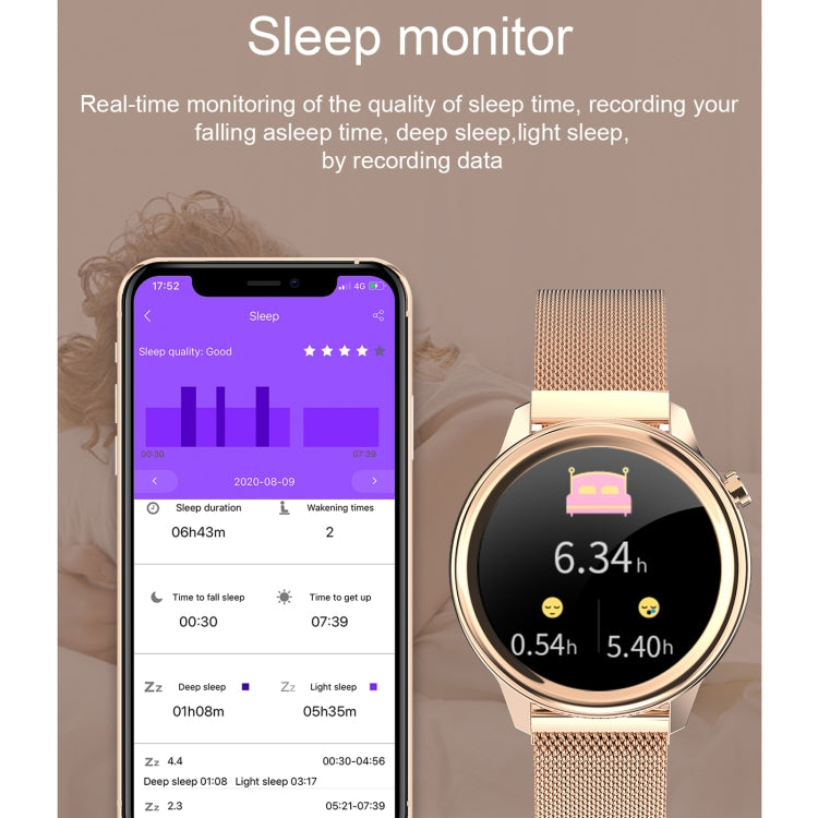 F80 1.3 inch TFT Color Screen Women Smart Watch