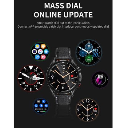 M98 1.28 inch IPS Color Screen IP67 Waterproof Smart Watch, Support Sleep Monitor / Heart Rate Mo...