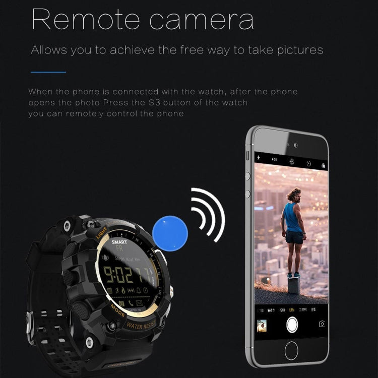 Lokmat MK16 LCD Screen 50m Waterproof Smart Watch
