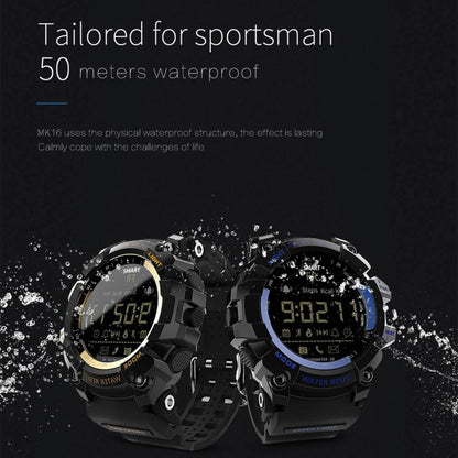Lokmat MK16 LCD Screen 50m Waterproof Smart Watch