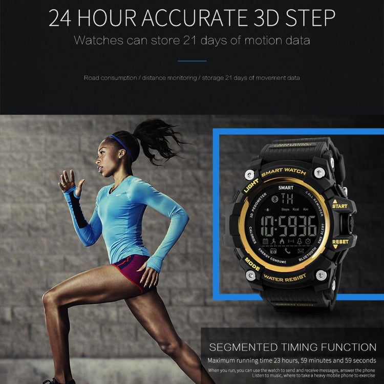 Lokmat MK16 LCD Screen 50m Waterproof Smart Watch