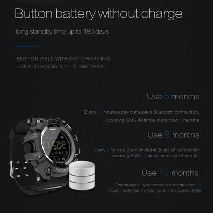 Lokmat MK16 LCD Screen 50m Waterproof Smart Watch
