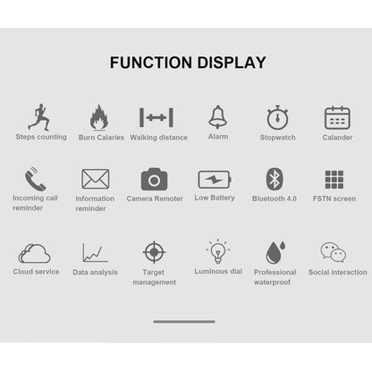 Lokmat MK22 1.21 inch FSTN LCD Screen 50m Waterproof Smart Watch, Support Information Reminder / ...