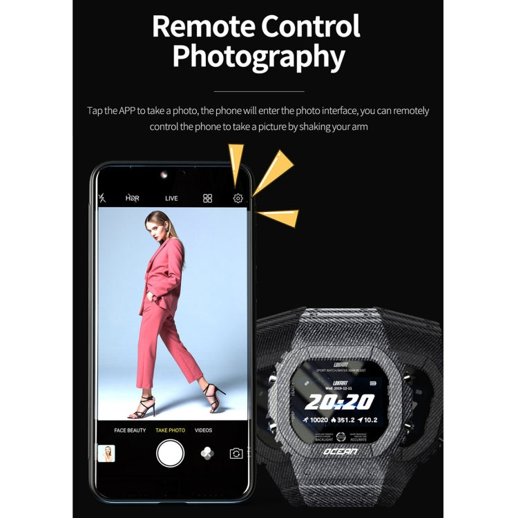 Lokmat OCEAN 1.14 inch TFT Touch Screen Smart Watch